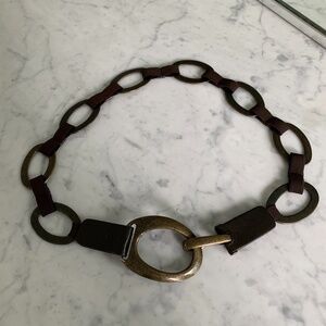 Suzi Roher elastic and metal hardware belt